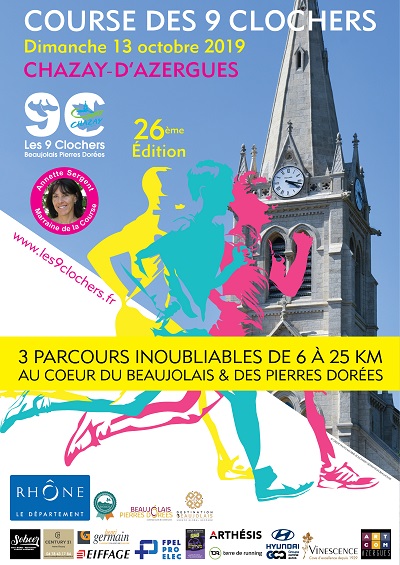 Sponsor Course des 9 clochers 2019 à Chazay