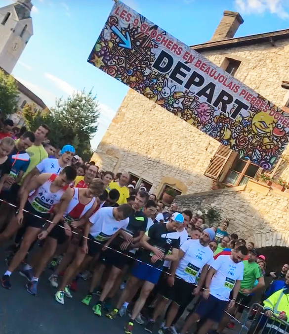 départ course 9 clochers Chazay 2019