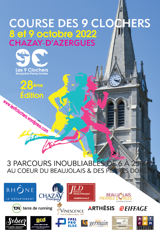 affiche course 9 clochers